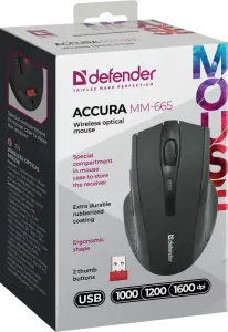 Defender - Бездротова оптична миша Accura MM-665