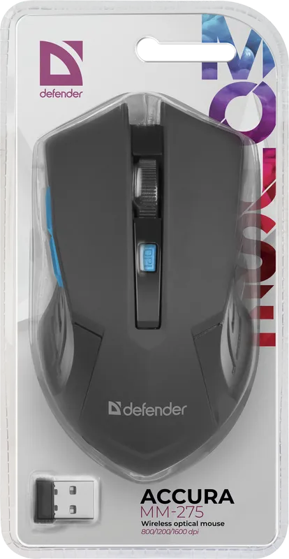 Defender - Бездротова оптична миша Accura MM-275