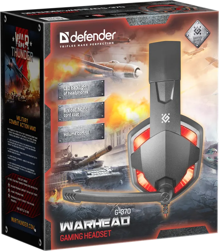 Defender - Ігрова гарнітура Warhead G-370