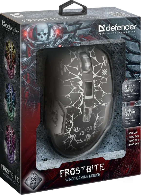Defender - Дротова ігрова миша FrostBite GM-043