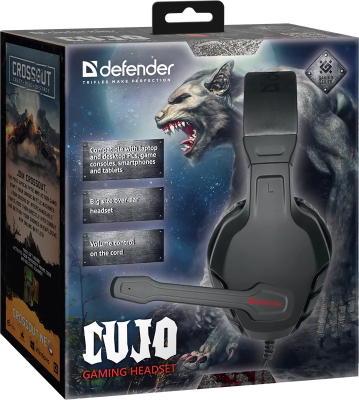 Defender - Ігрова гарнітура Cujo