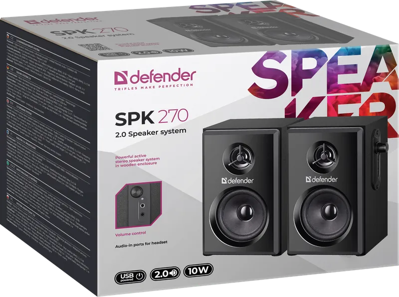 Defender - Акустична система 2.0 SPK 270